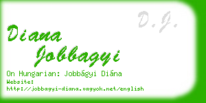 diana jobbagyi business card